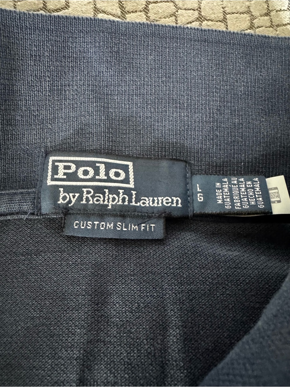 Polo by Ralph Lauren Men’s Navy Polo Bear - Motif Cotton Polo Shirt. Sz L - Picture 9 of 12